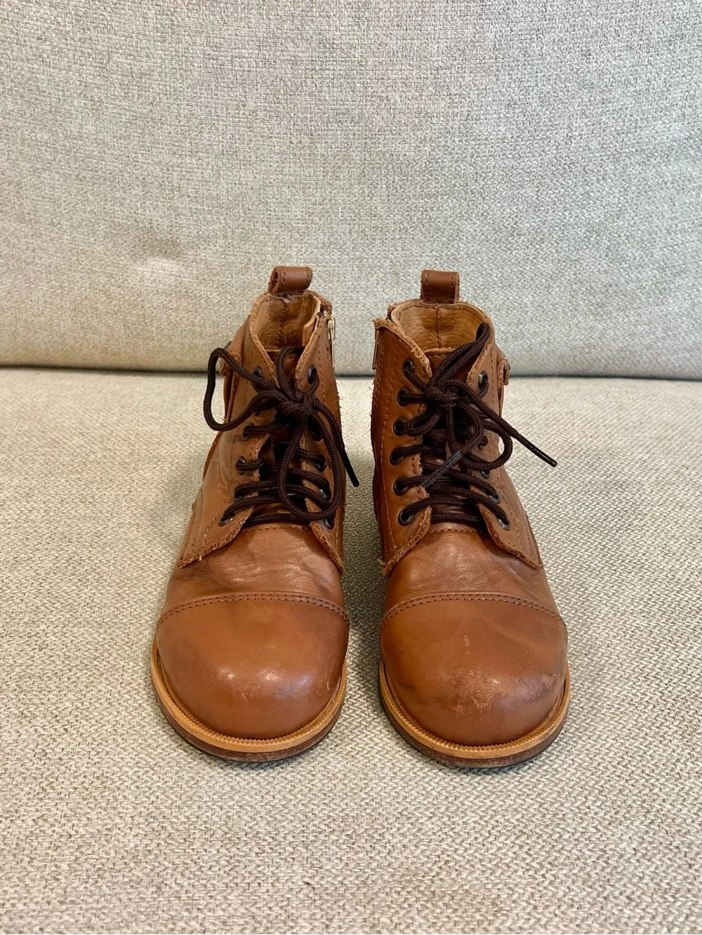 Mikoleon Heirloom Luxe Size 26 (9.5US) Full-Grain Leather YKK Zipper Boots Brown